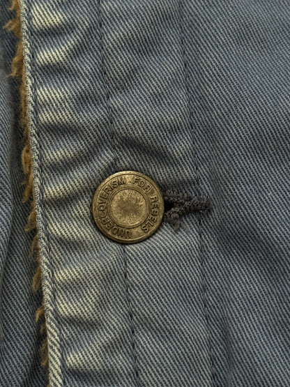 FW11 Undercover Faded Sherpa Hooded Trucker Jacket