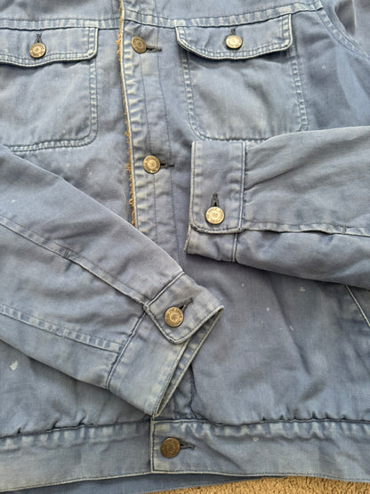FW11 Undercover Faded Sherpa Hooded Trucker Jacket