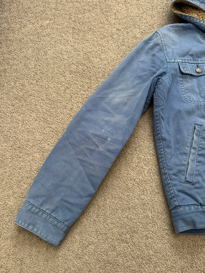 FW11 Undercover Faded Sherpa Hooded Trucker Jacket