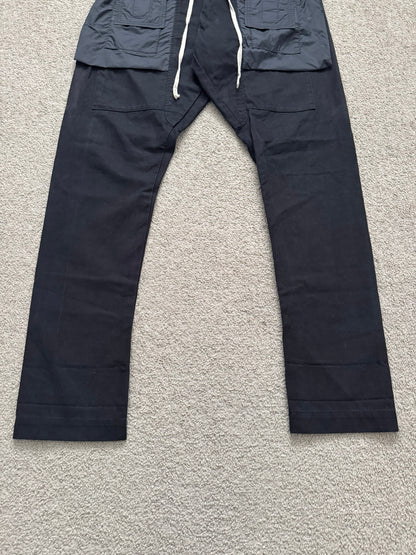 FW20 Rick Owens DRKSHDW Black Hybrid Creatch Cargo Pants