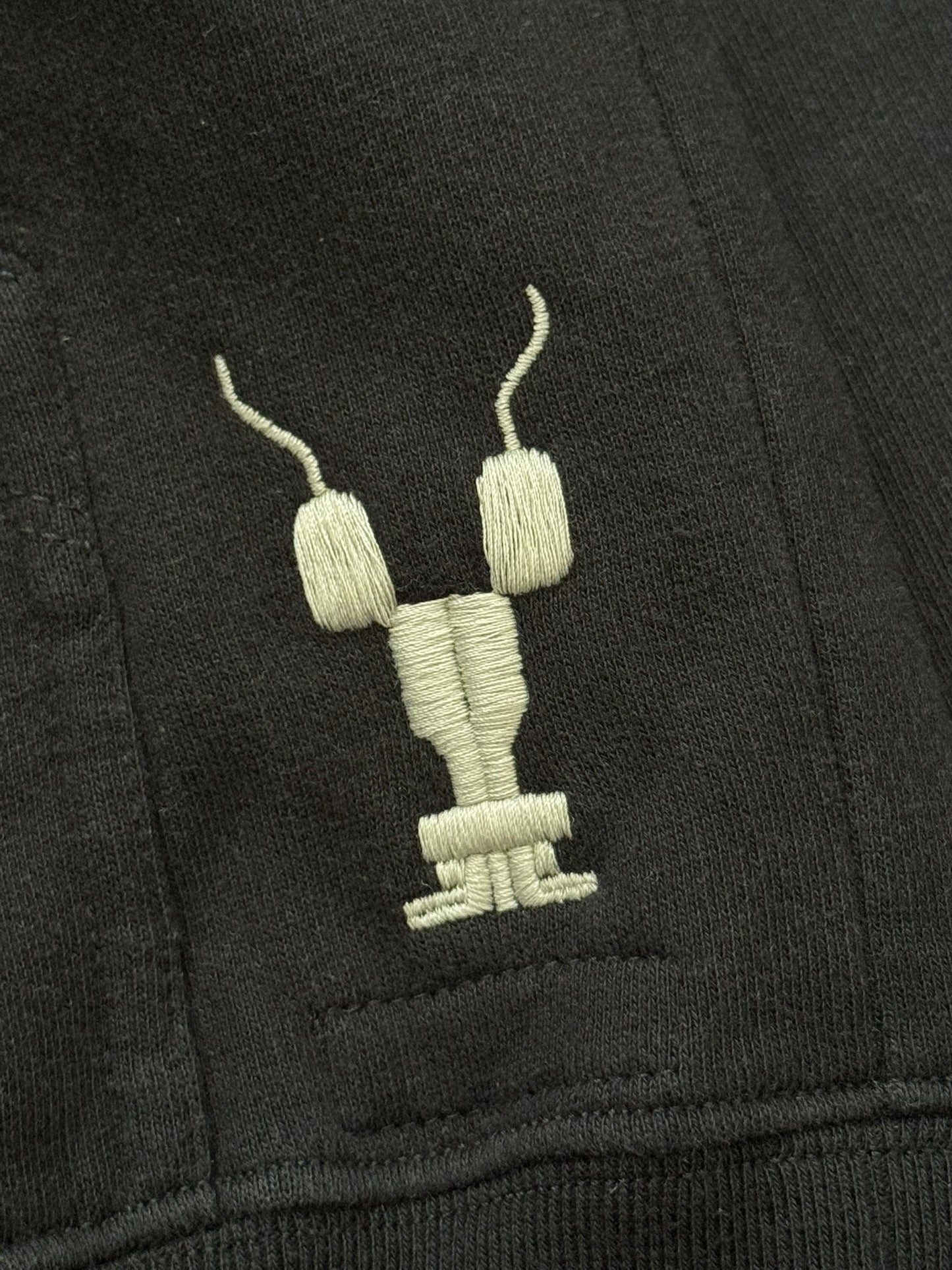 SS17 Rick Owens DRKSHDW "Gym Logo" Felpa Jason Zip Up Hoodie