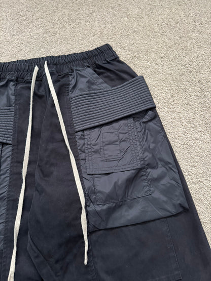 FW20 Rick Owens DRKSHDW Black Hybrid Creatch Cargo Pants