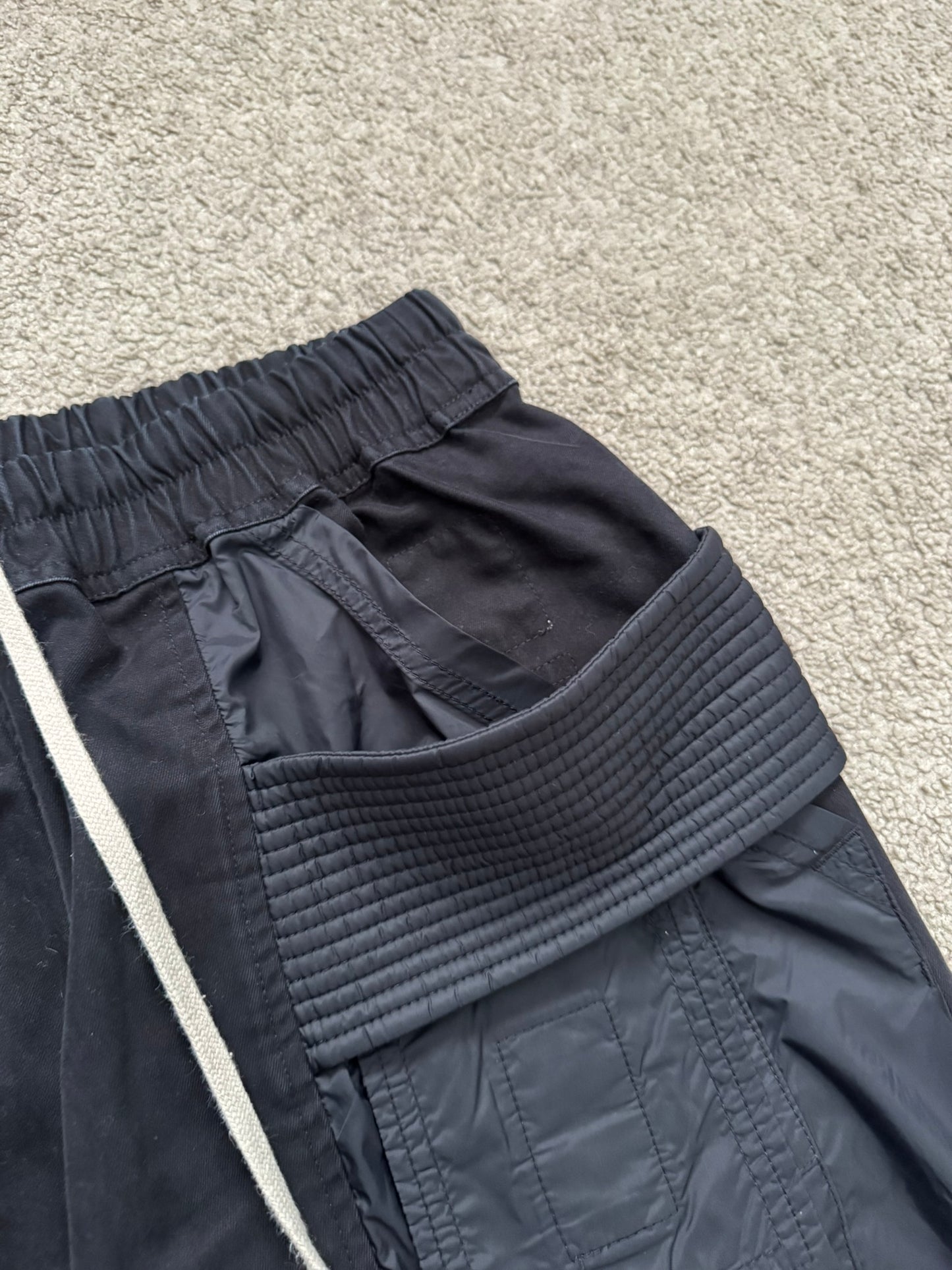 FW20 Rick Owens DRKSHDW Black Hybrid Creatch Cargo Pants