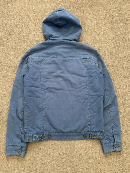 FW11 Undercover Faded Sherpa Hooded Trucker Jacket