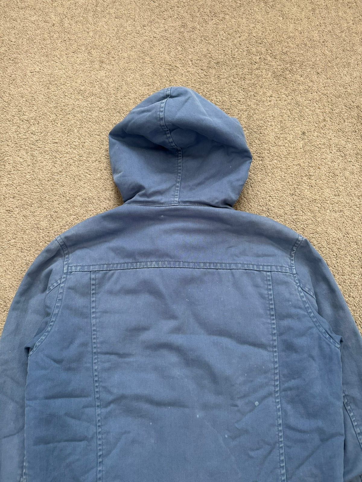 FW11 Undercover Faded Sherpa Hooded Trucker Jacket