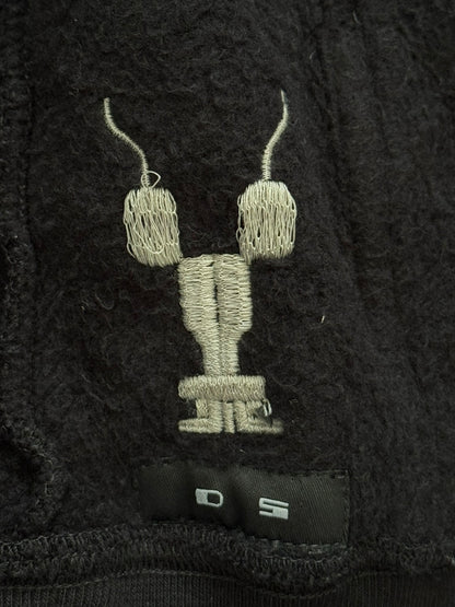 SS17 Rick Owens DRKSHDW "Gym Logo" Felpa Jason Zip Up Hoodie