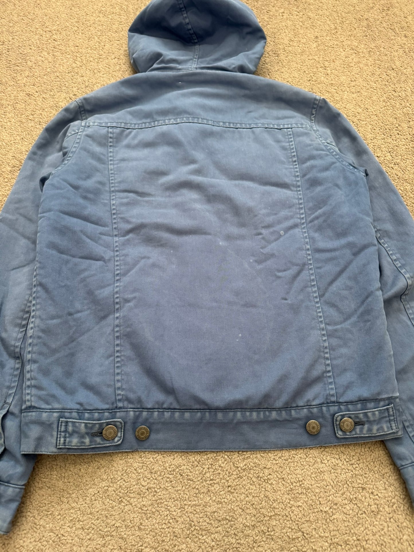 FW11 Undercover Faded Sherpa Hooded Trucker Jacket