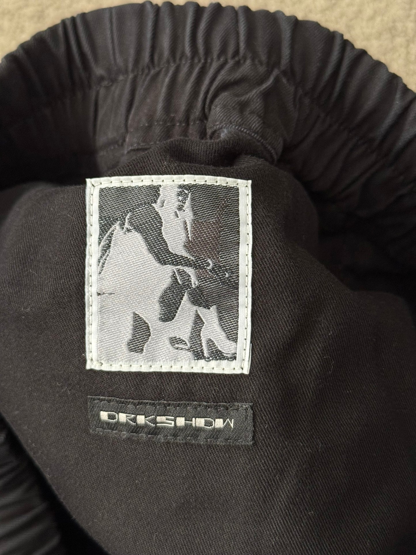 FW20 Rick Owens DRKSHDW Black Hybrid Creatch Cargo Pants