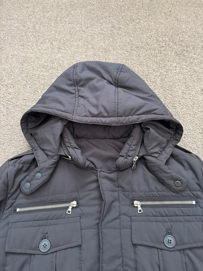 AW07 Undercover "Knit" Military Cargo Zipper Puffer Jacket