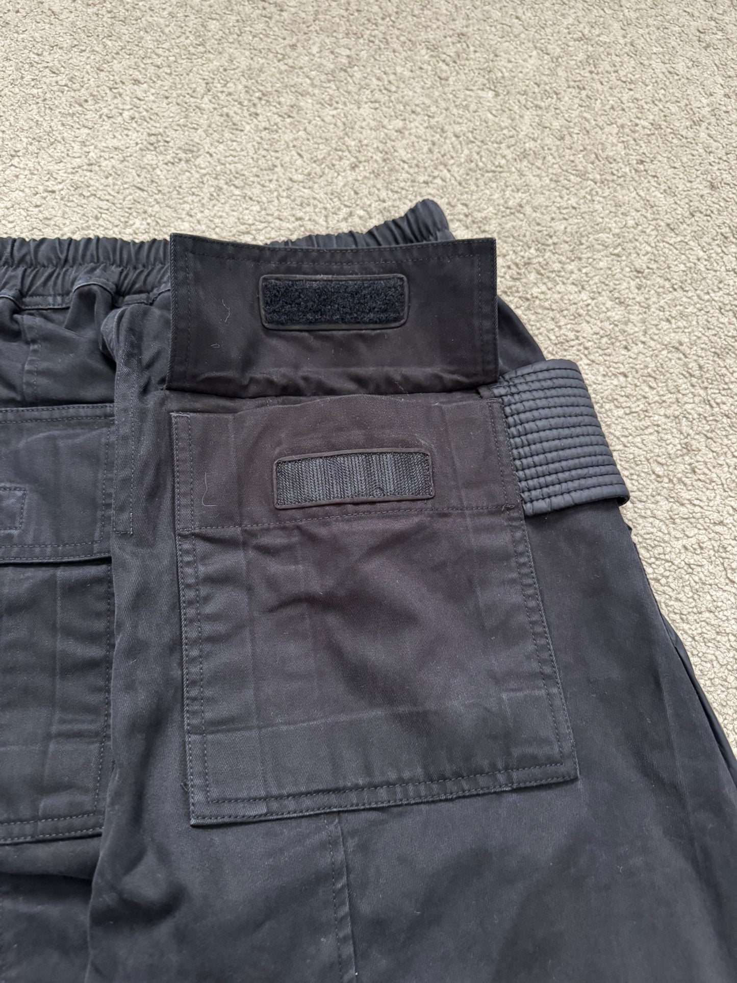 FW20 Rick Owens DRKSHDW Black Hybrid Creatch Cargo Pants