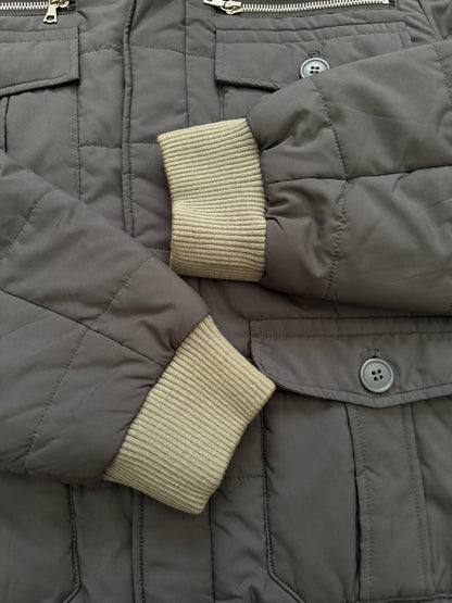 AW07 Undercover "Knit" Military Cargo Zipper Puffer Jacket