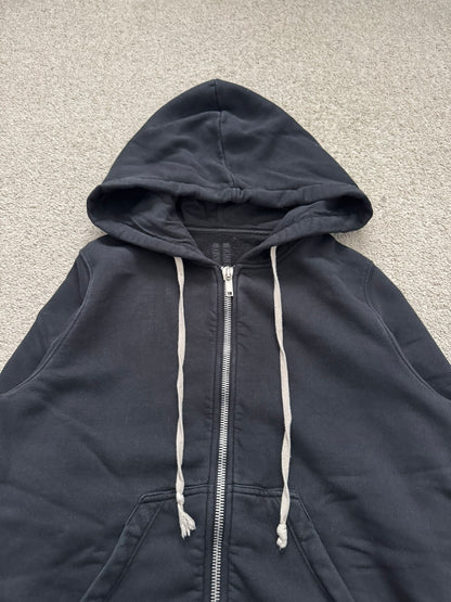 SS17 Rick Owens DRKSHDW Black Felpa Jason Zip Up Hoodie