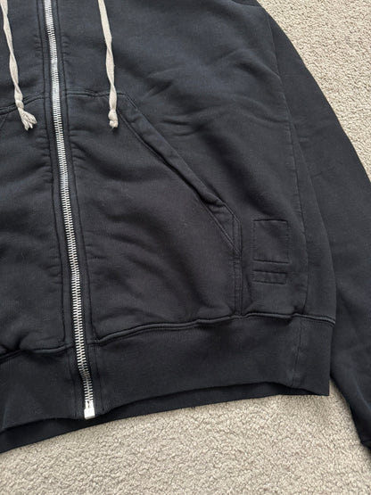 SS17 Rick Owens DRKSHDW Black Felpa Jason Zip Up Hoodie