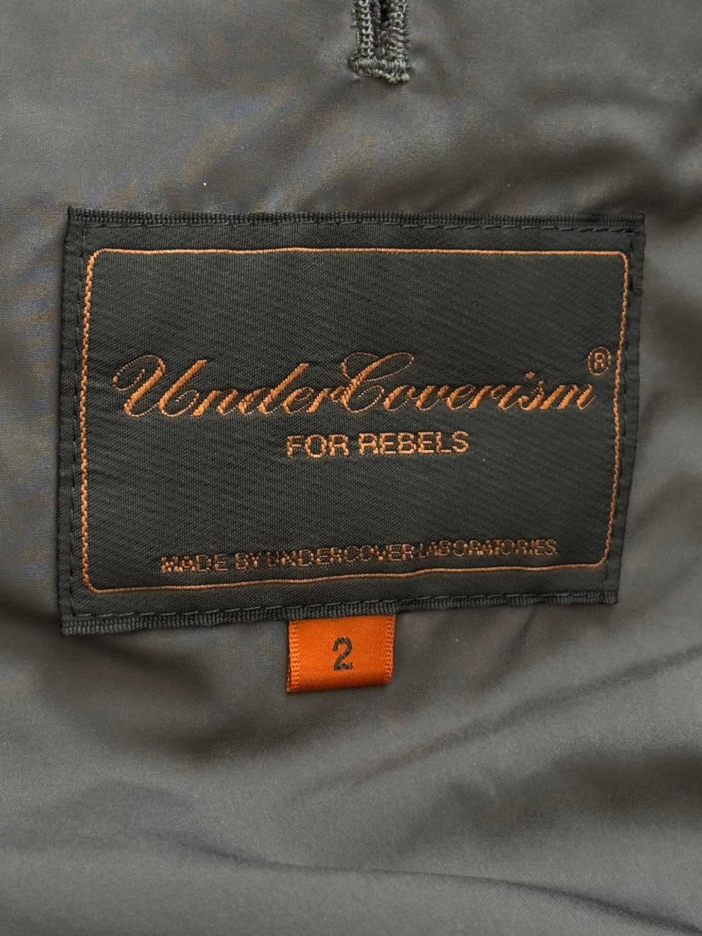 AW07 Undercover "Knit" Military Cargo Zipper Puffer Jacket