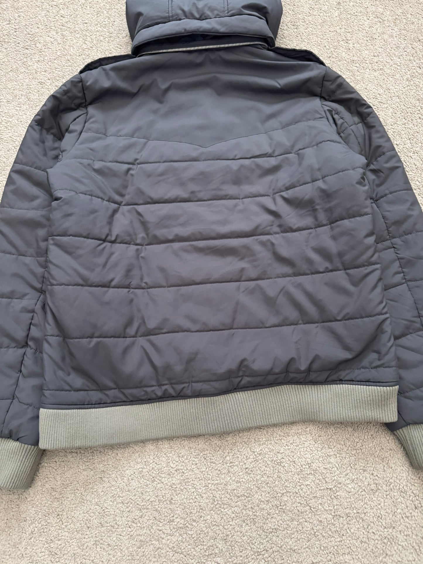 AW07 Undercover "Knit" Military Cargo Zipper Puffer Jacket