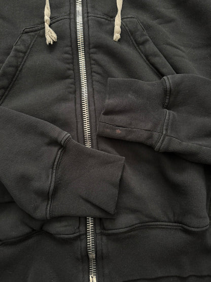 SS17 Rick Owens DRKSHDW Black Felpa Jason Zip Up Hoodie