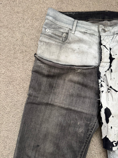 SS20 Rick Owens Mainline Hybrid Collage Tyrone Denim Jeans
