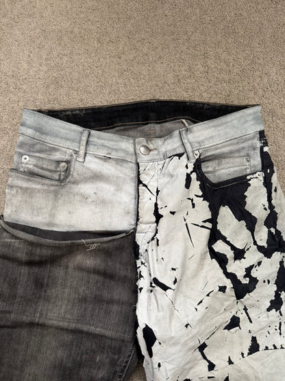 SS20 Rick Owens Mainline Hybrid Collage Tyrone Denim Jeans