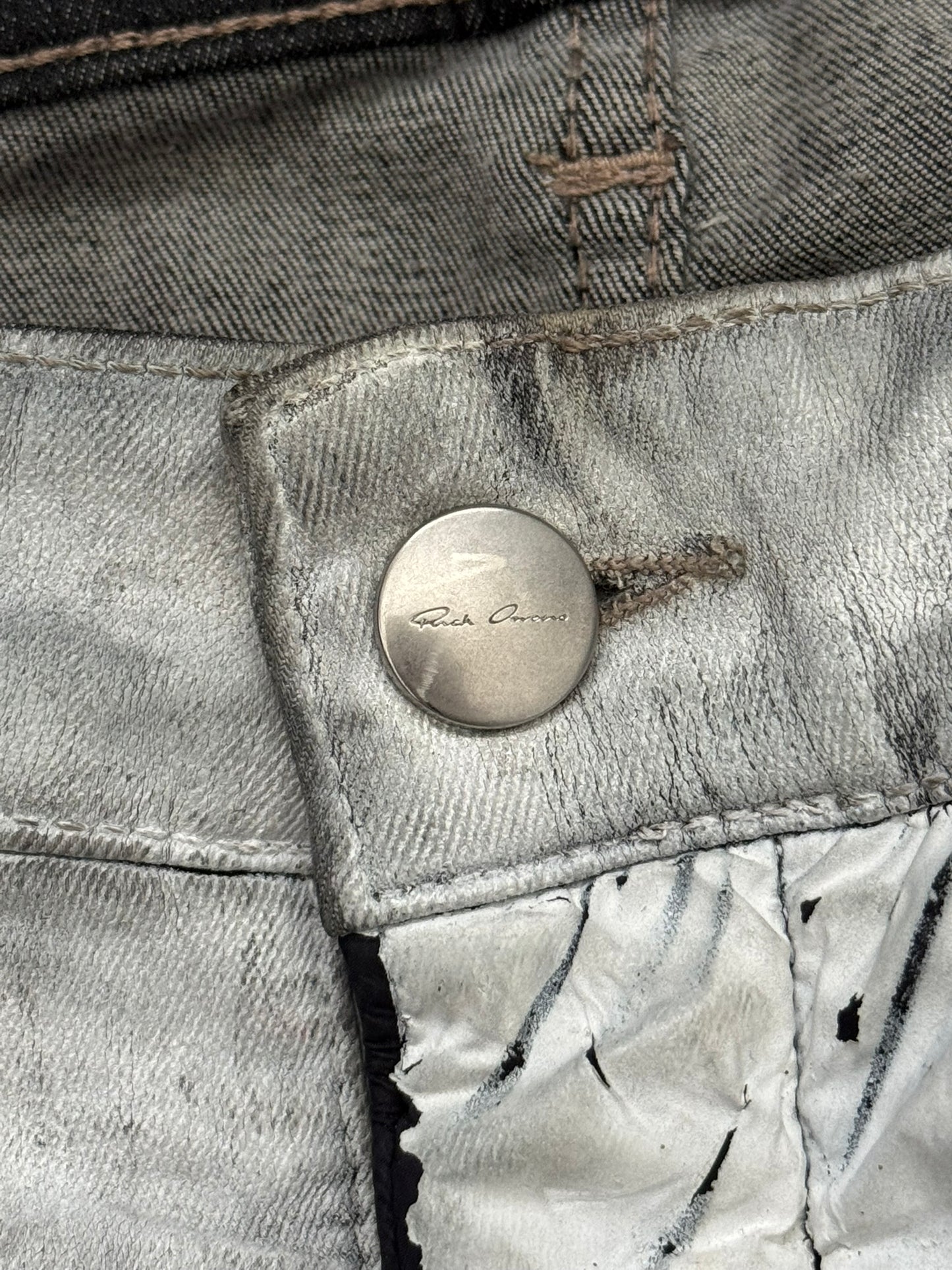 SS20 Rick Owens Mainline Hybrid Collage Tyrone Denim Jeans