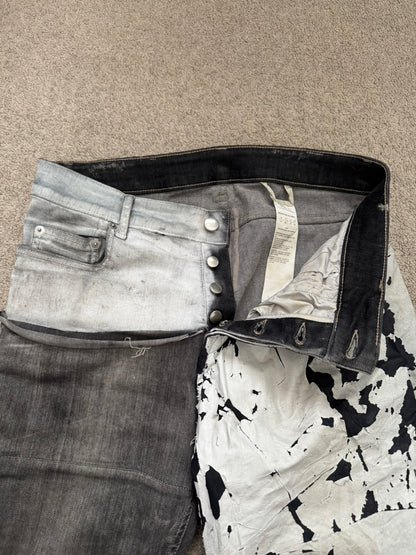 SS20 Rick Owens Mainline Hybrid Collage Tyrone Denim Jeans