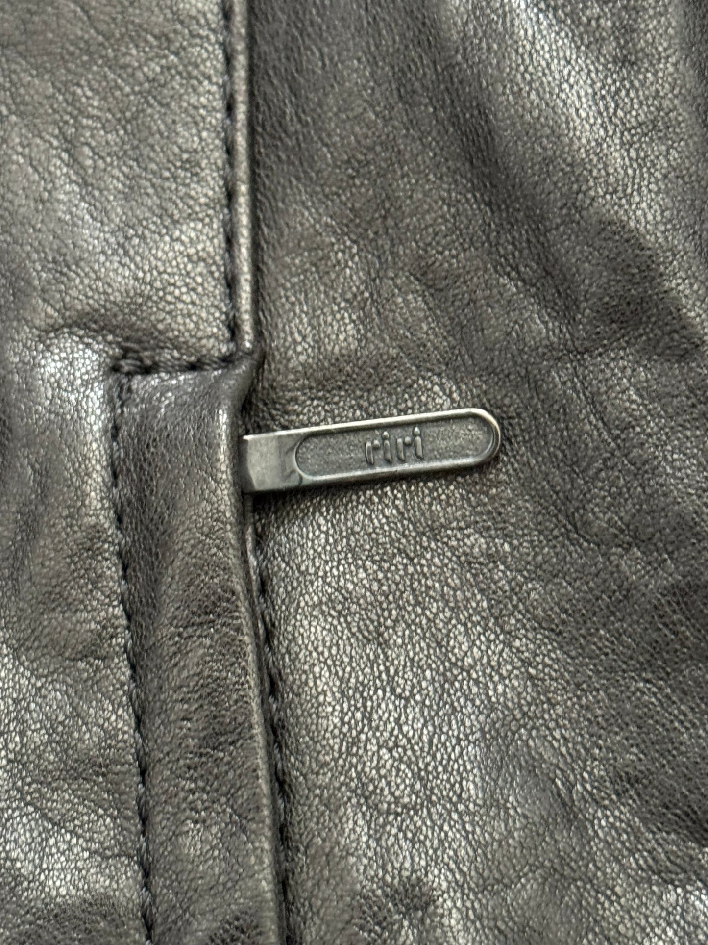 GalaabenD Black Draped Biker/Rider Leather Jacket