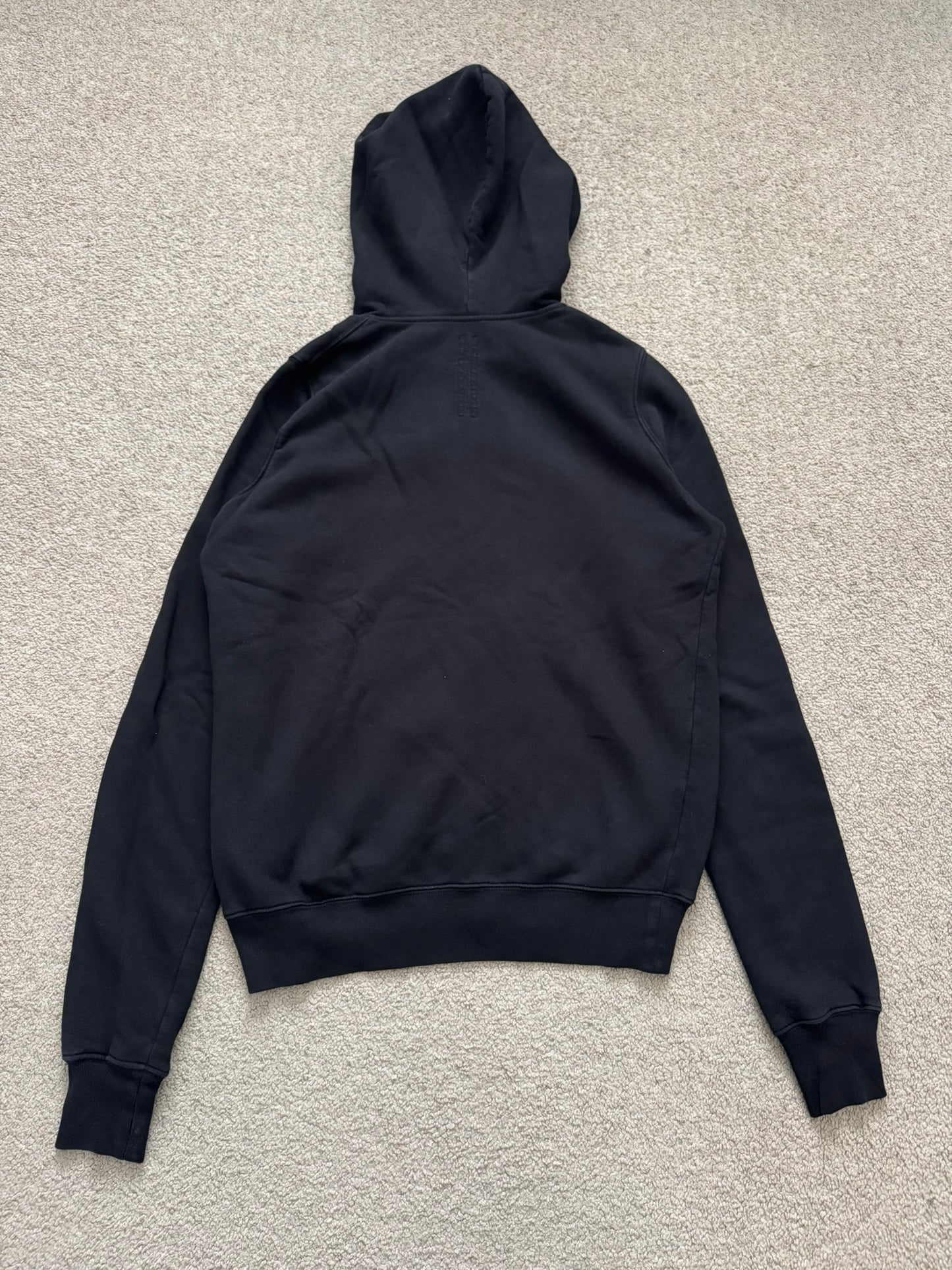 SS17 Rick Owens DRKSHDW Black Felpa Jason Zip Up Hoodie