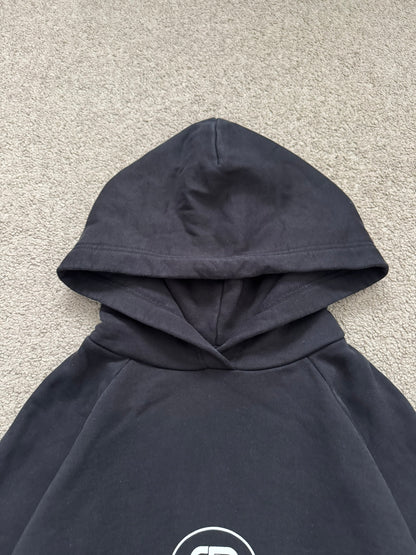 SS20 Balenciaga "Mode" Black Raglan Pullover Hoodie