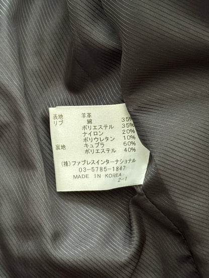 GalaabenD Black Draped Biker/Rider Leather Jacket