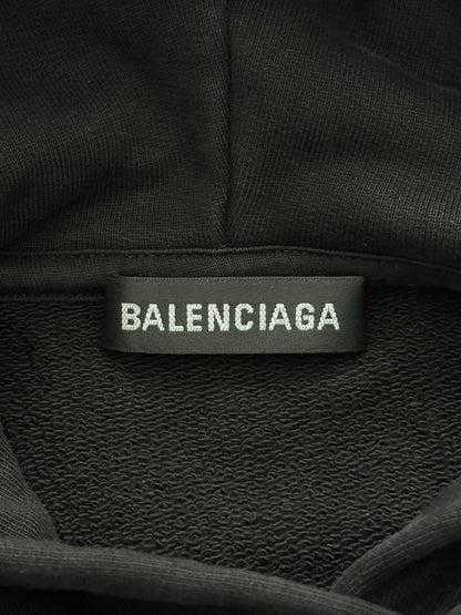 SS20 Balenciaga "Mode" Black Raglan Pullover Hoodie
