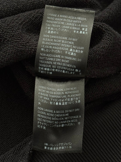 SS20 Balenciaga "Mode" Black Raglan Pullover Hoodie