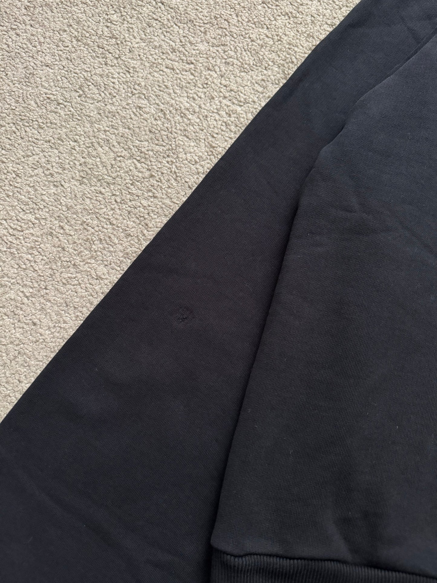 SS20 Balenciaga "Mode" Black Raglan Pullover Hoodie