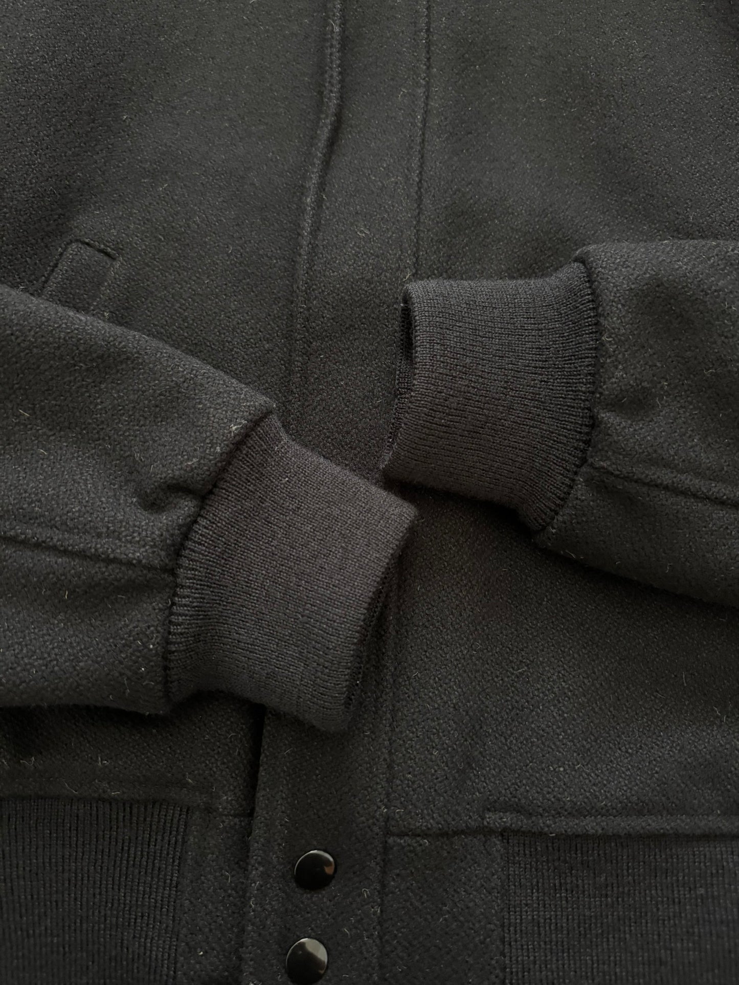 FW15 Saint Laurent by Hedi Slimane Zip Collar Wool Teddy Jacket