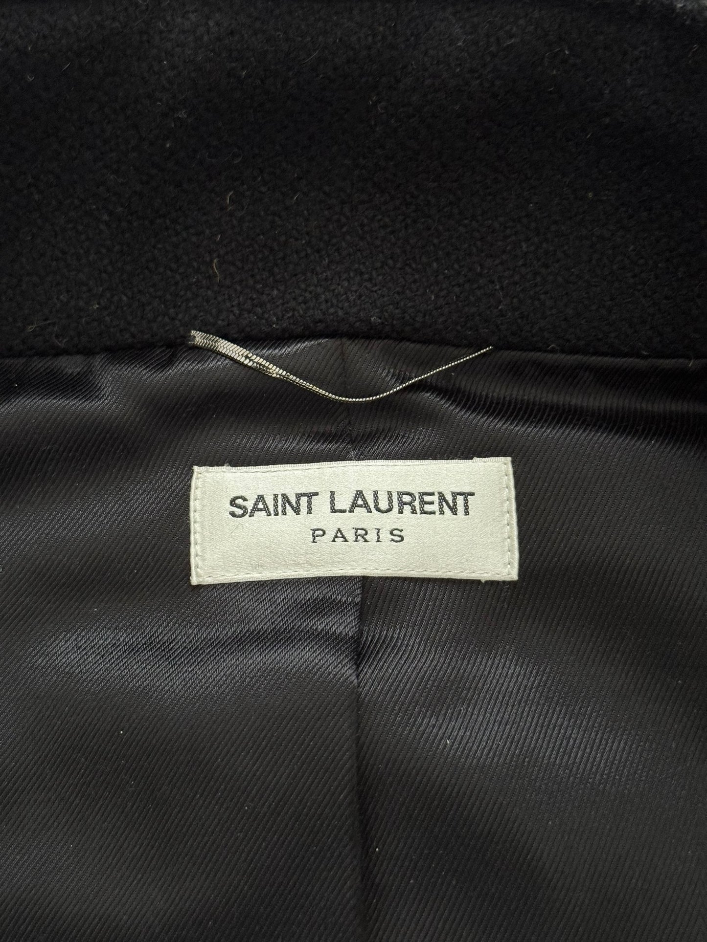 FW15 Saint Laurent by Hedi Slimane Zip Collar Wool Teddy Jacket