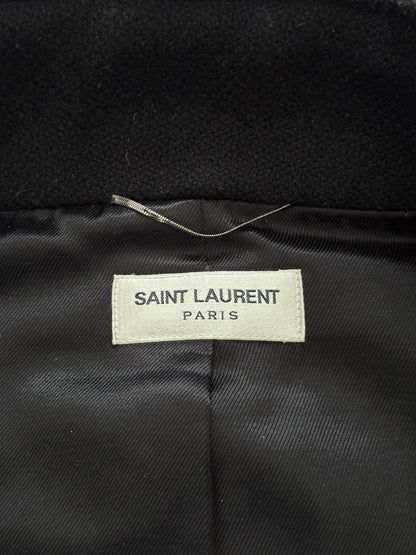 FW15 Saint Laurent by Hedi Slimane Zip Collar Wool Teddy Jacket