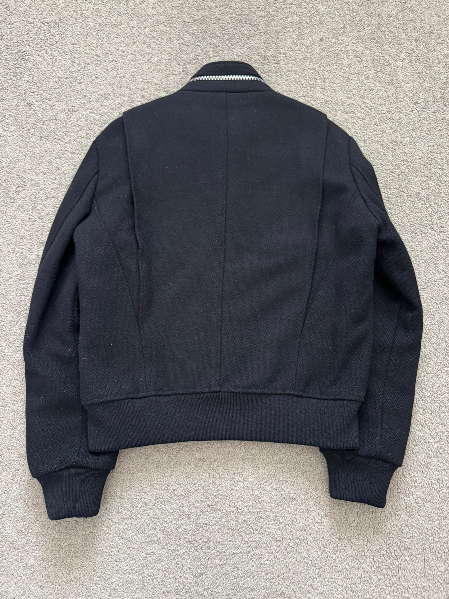 FW15 Saint Laurent by Hedi Slimane Zip Collar Wool Teddy Jacket
