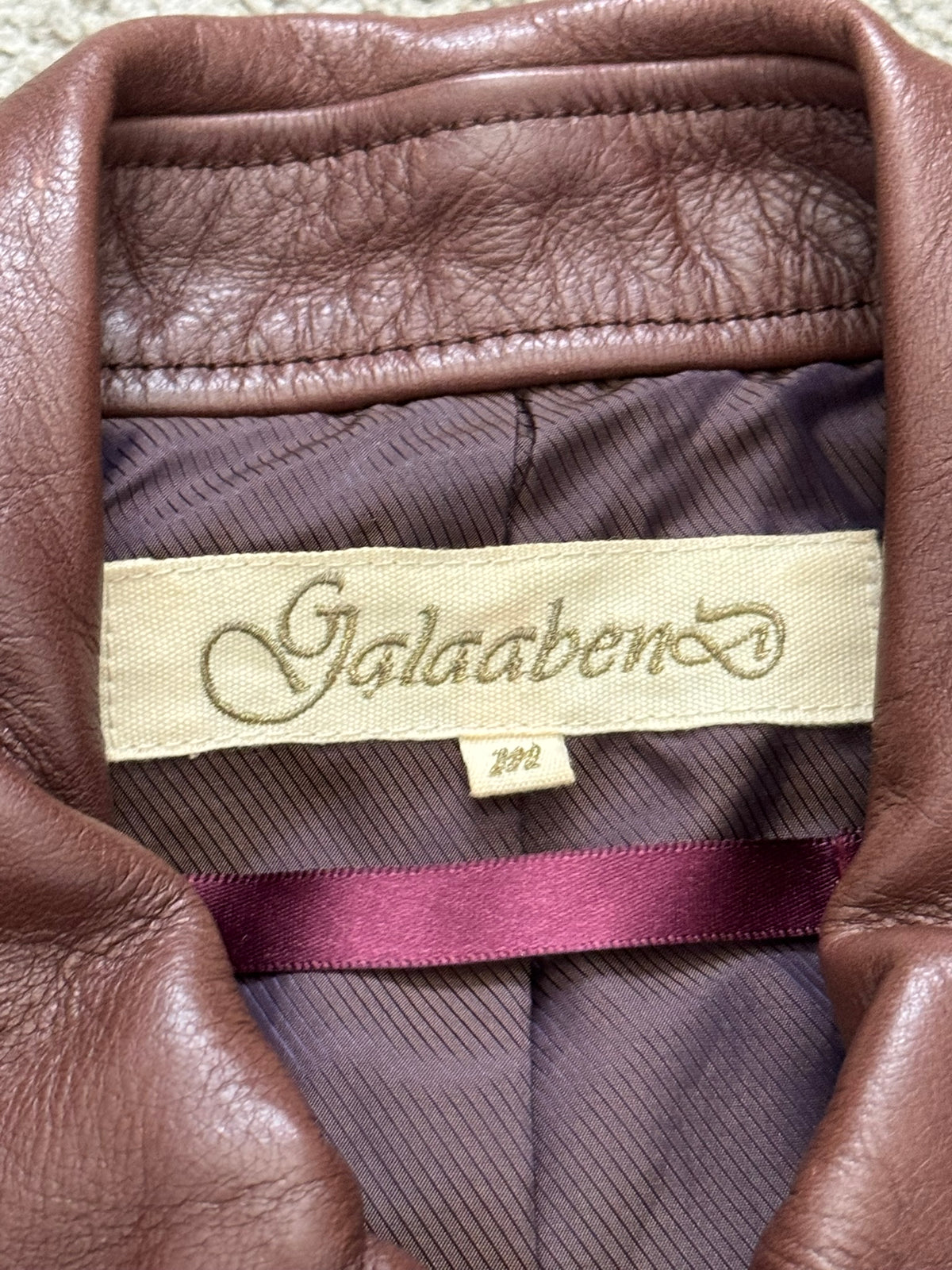 GalaabenD Brown A-2 Bomber Leather Jacket