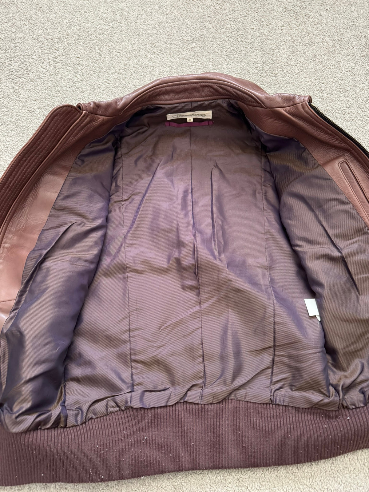 GalaabenD Brown A-2 Bomber Leather Jacket