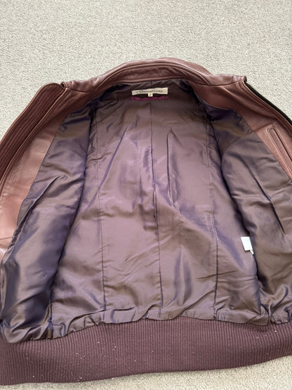 GalaabenD Brown A-2 Bomber Leather Jacket