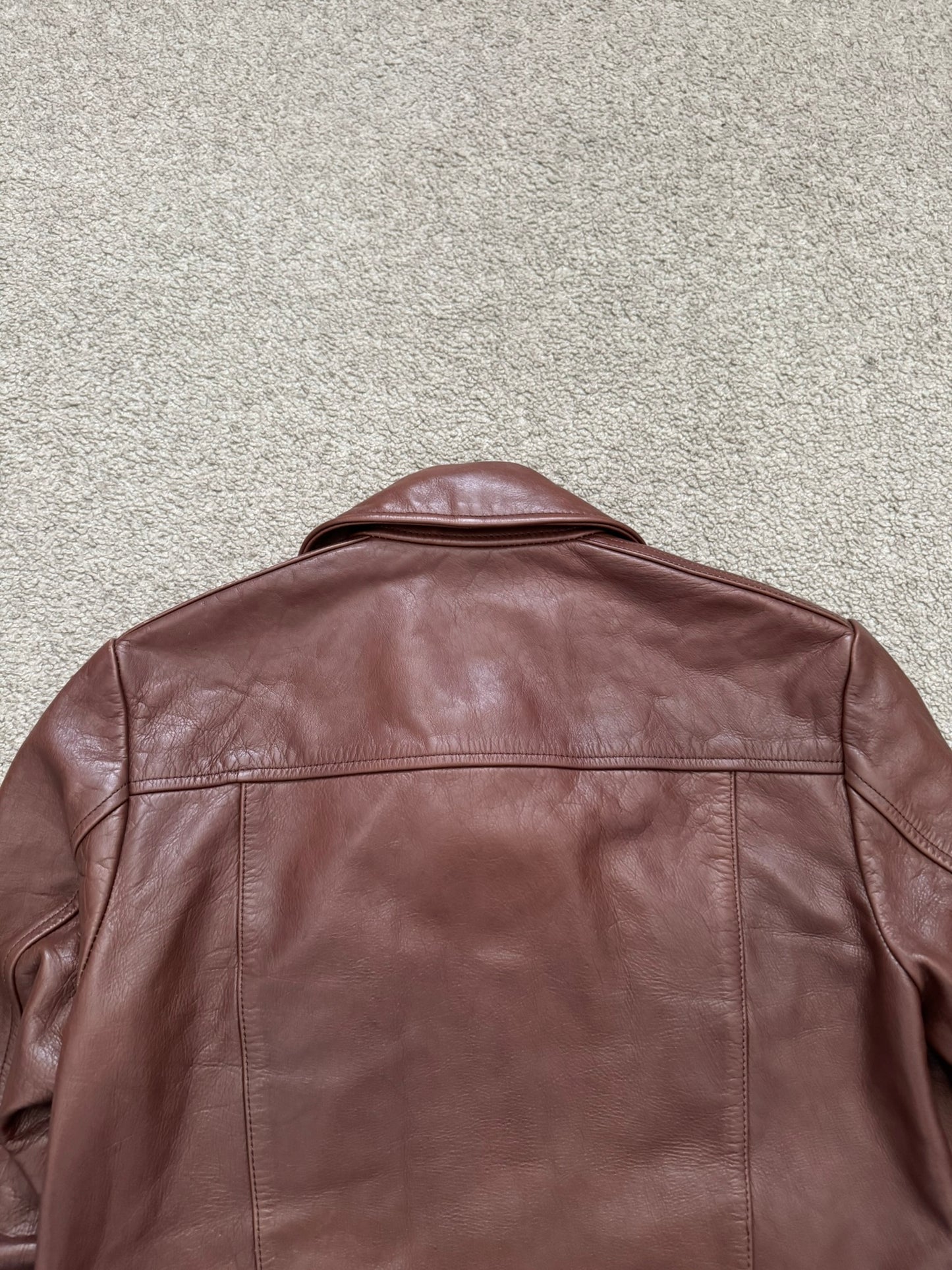 GalaabenD Brown A-2 Bomber Leather Jacket