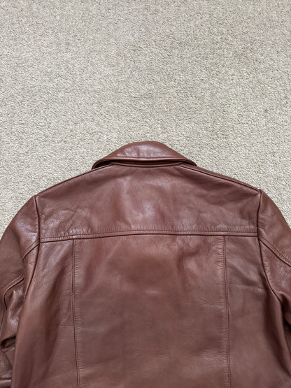 GalaabenD Brown A-2 Bomber Leather Jacket