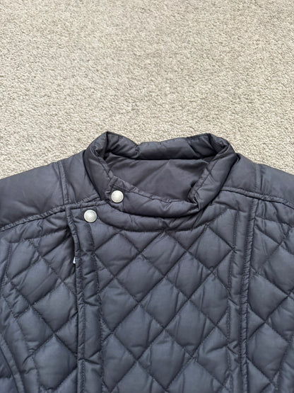 FW12 Balmain by Olivier Rousteing Quilted Down Biker Zip Jacket