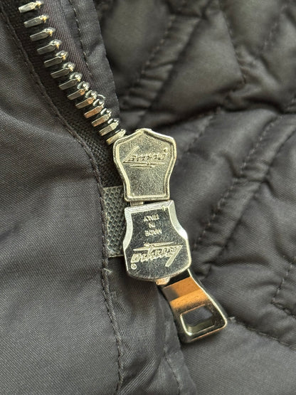 FW12 Balmain by Olivier Rousteing Quilted Down Biker Zip Jacket