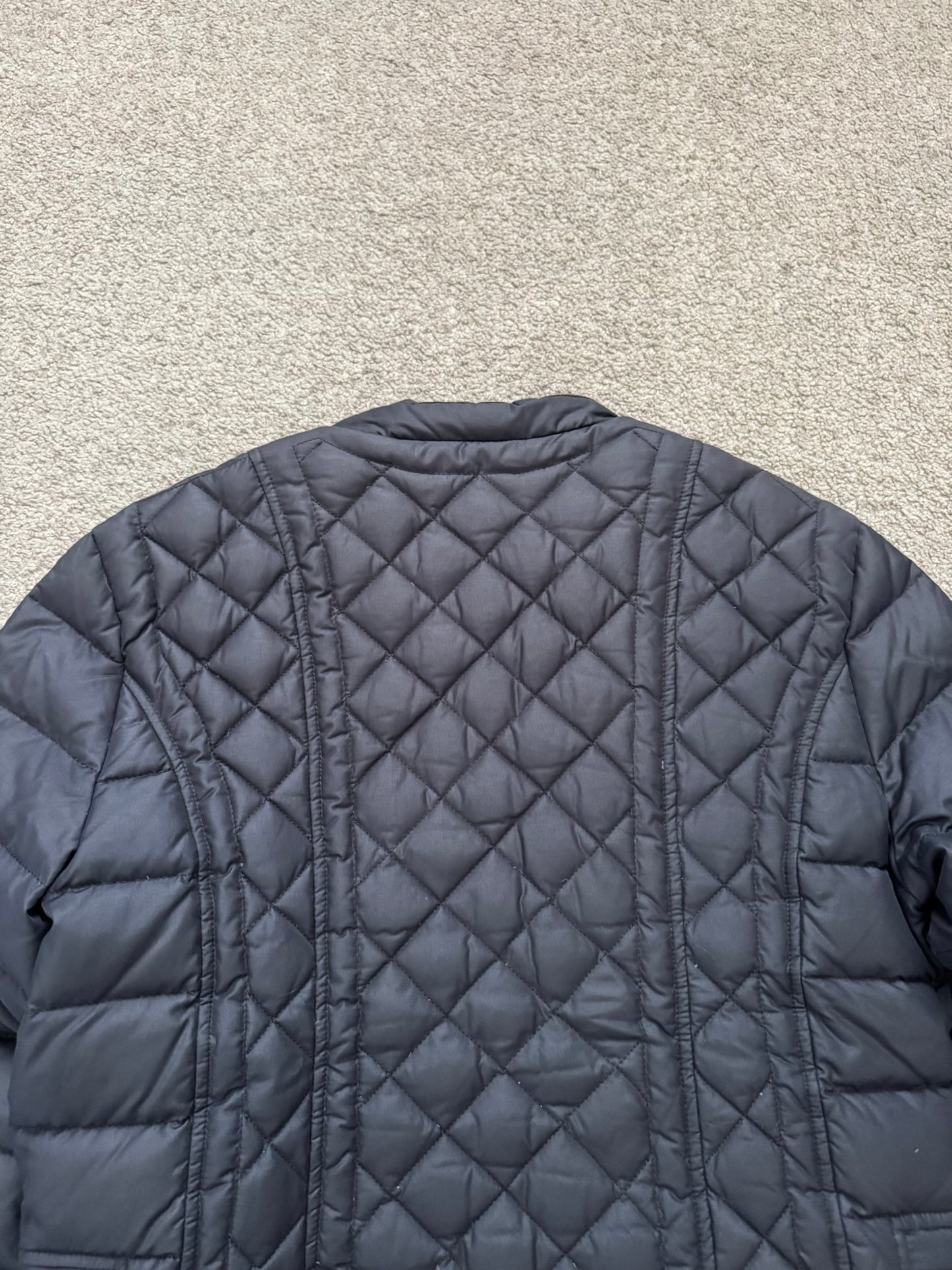 FW12 Balmain by Olivier Rousteing Quilted Down Biker Zip Jacket