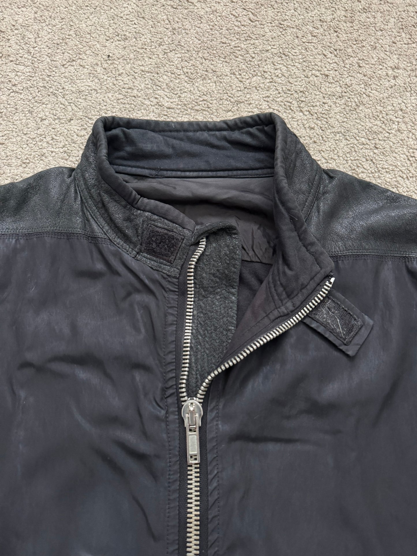 SS08 Rick Owens "Creatch" Hybrid Intarsia Leather Jacket