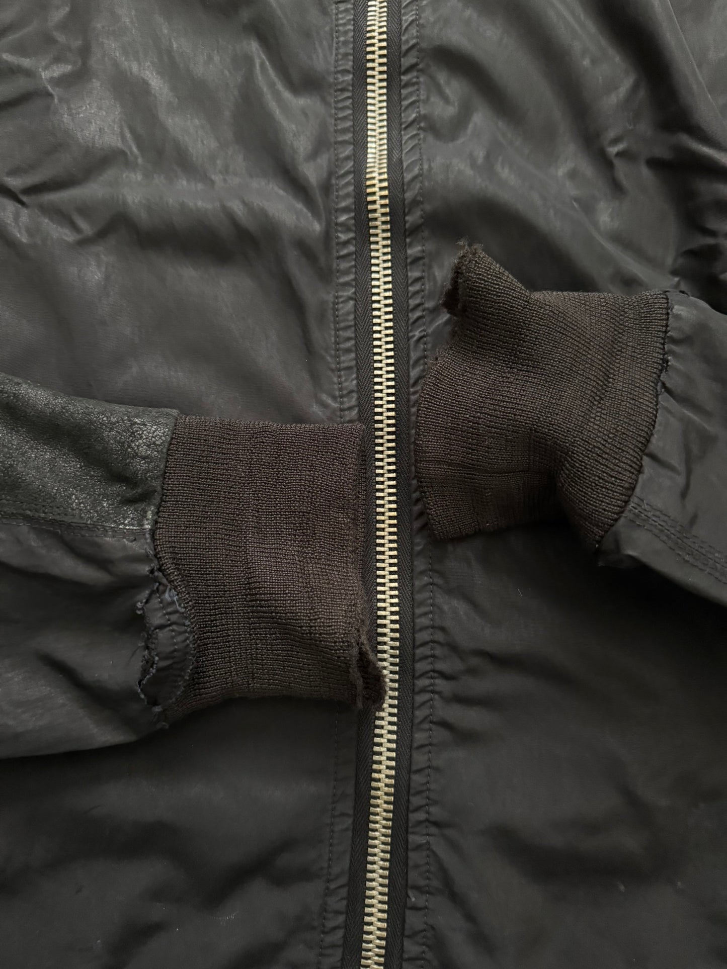 SS08 Rick Owens "Creatch" Hybrid Intarsia Leather Jacket