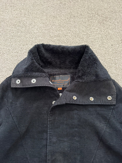 AW05 Undercover "Arts & Crafts" Black Corduroy Sherpa Jacket