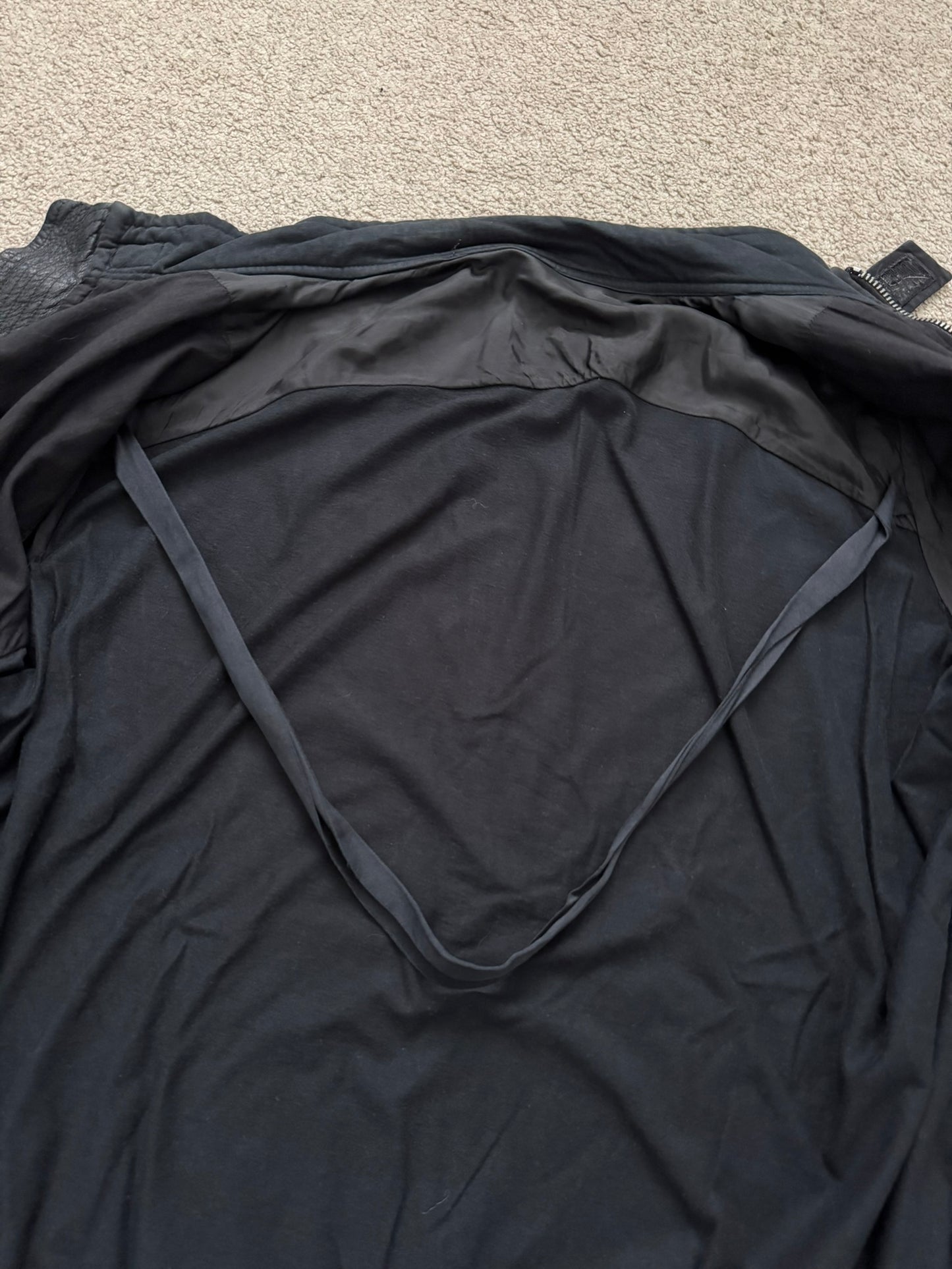 SS08 Rick Owens "Creatch" Hybrid Intarsia Leather Jacket