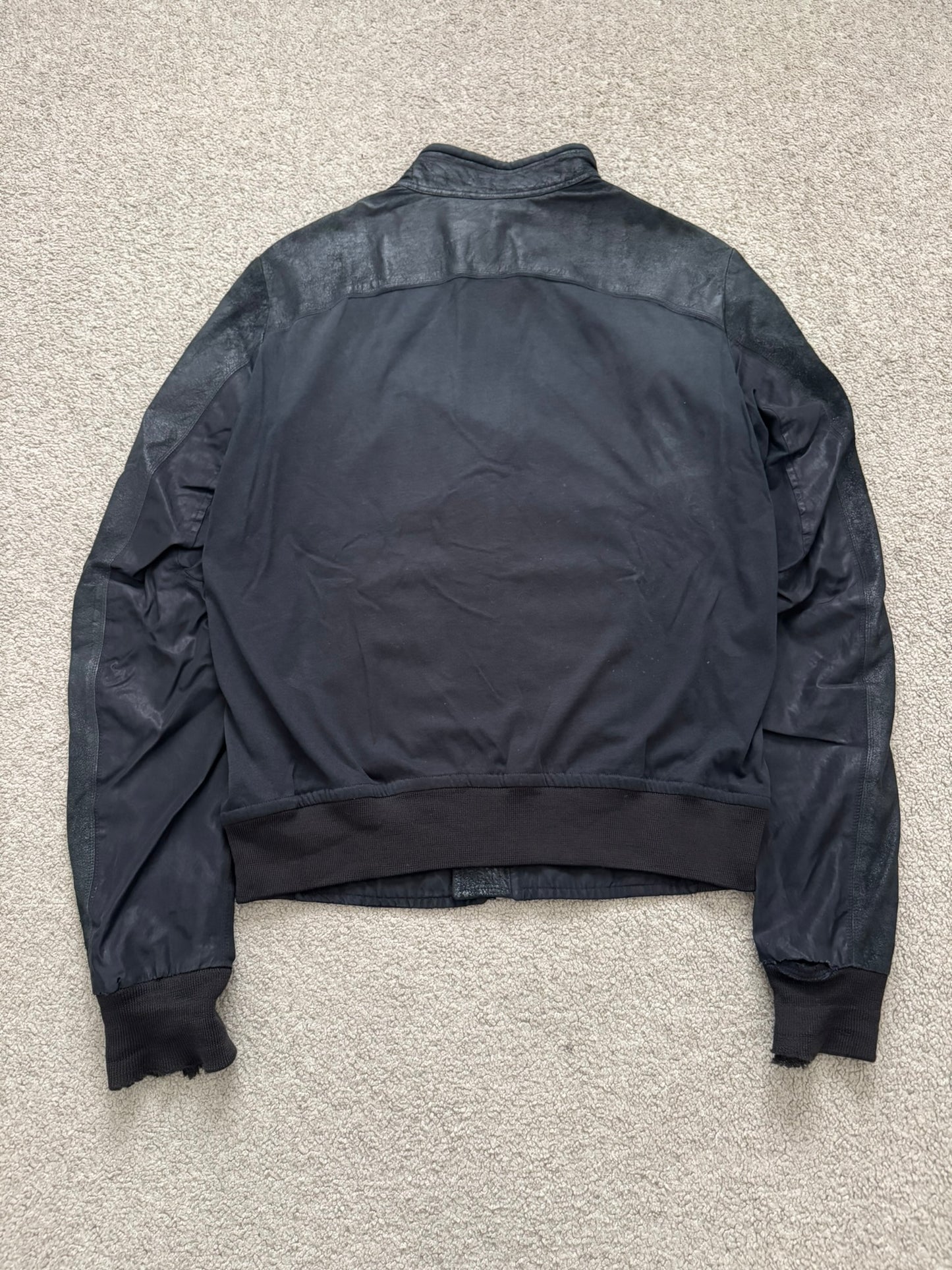 SS08 Rick Owens "Creatch" Hybrid Intarsia Leather Jacket