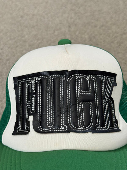 SS06 Number (N)ine Green "FUCK" Trucker Hat