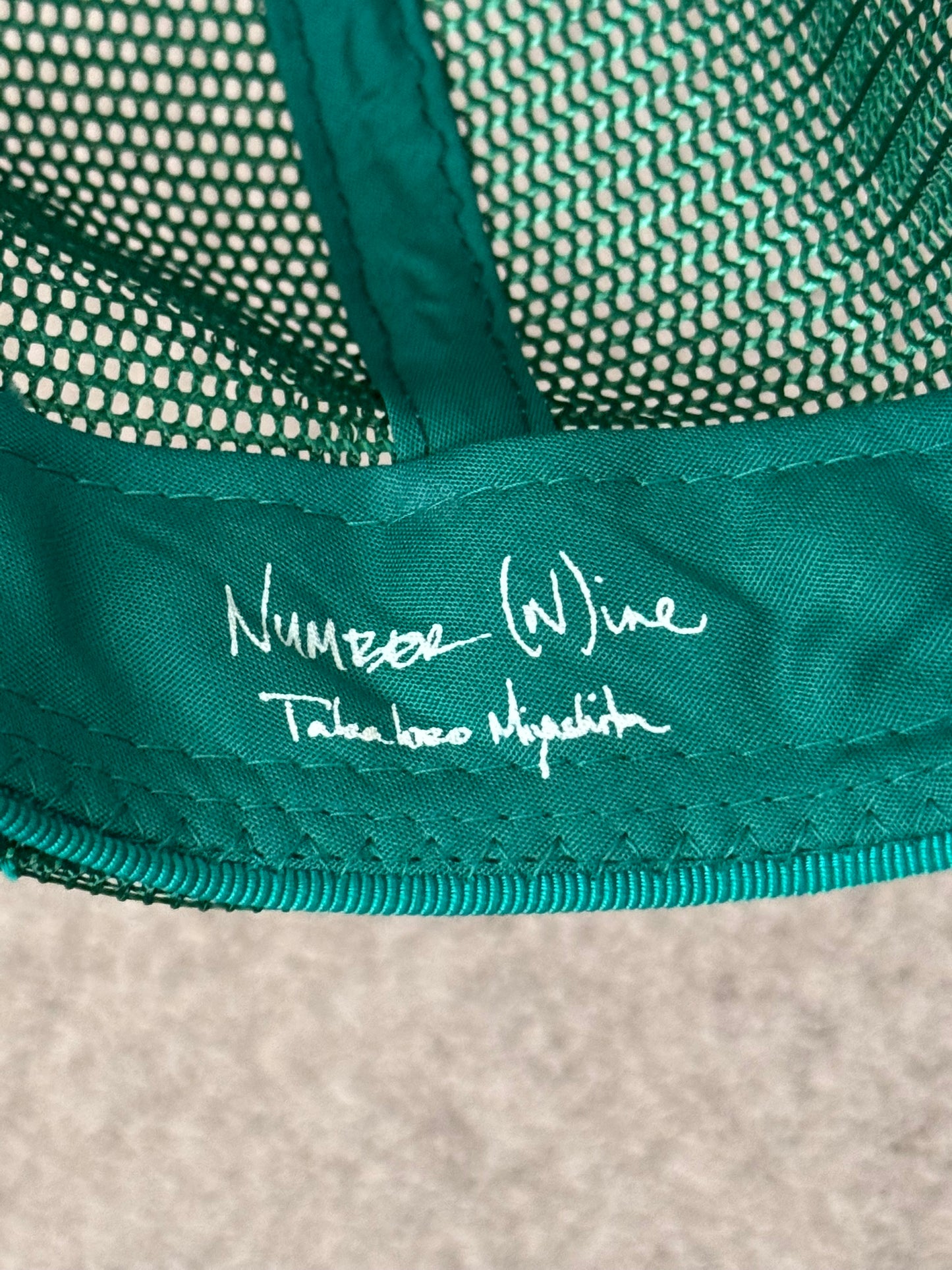 SS06 Number (N)ine Green "FUCK" Trucker Hat
